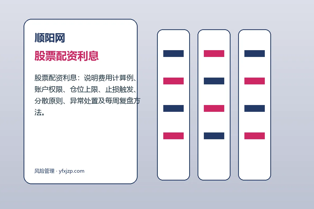 顺阳网费用、账户与退出规则图解